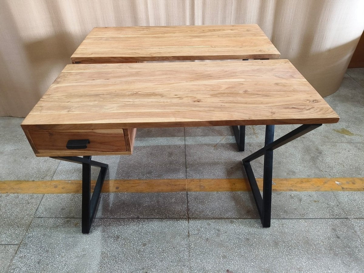 Baha Natural Acacia Wood Desk - Rustic Furniture Outlet
