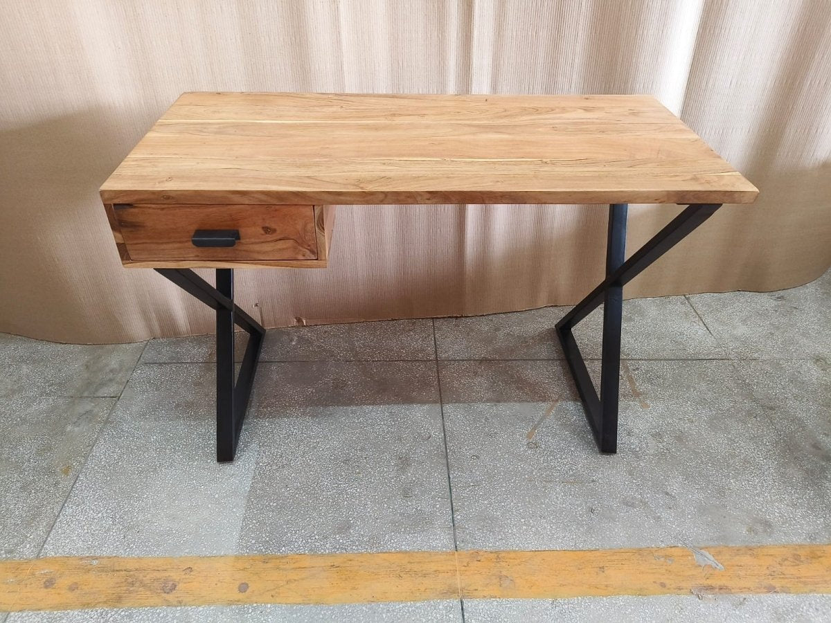 Baha Natural Acacia Wood Desk - Rustic Furniture Outlet