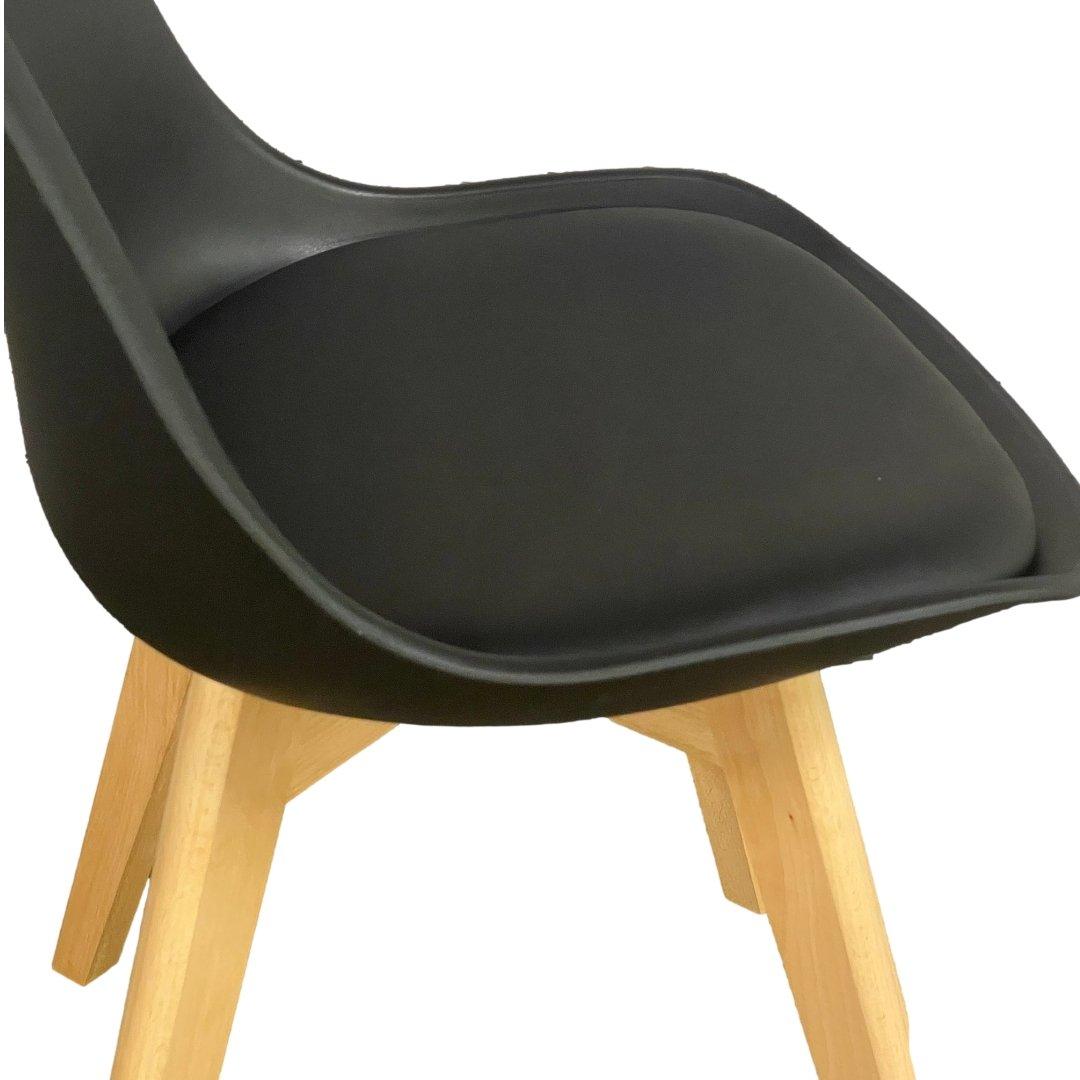 Chaise de salle à manger seau noire (ensemble de 2) - Rustic Furniture Outlet