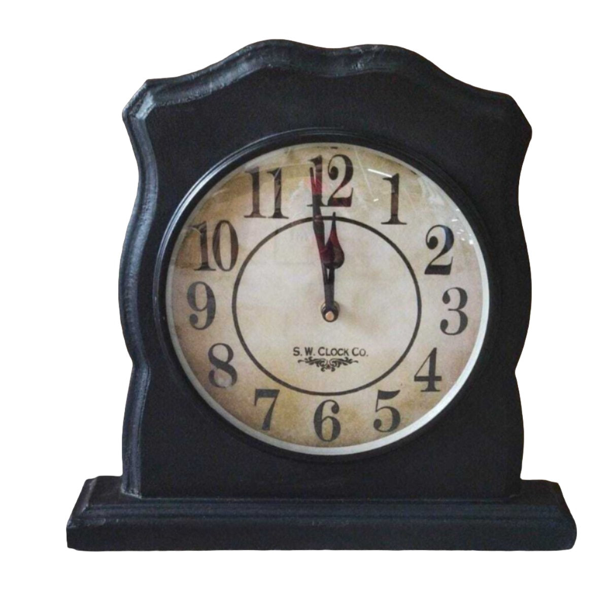 Black Mantle Clock - Rustic Furniture Outlet