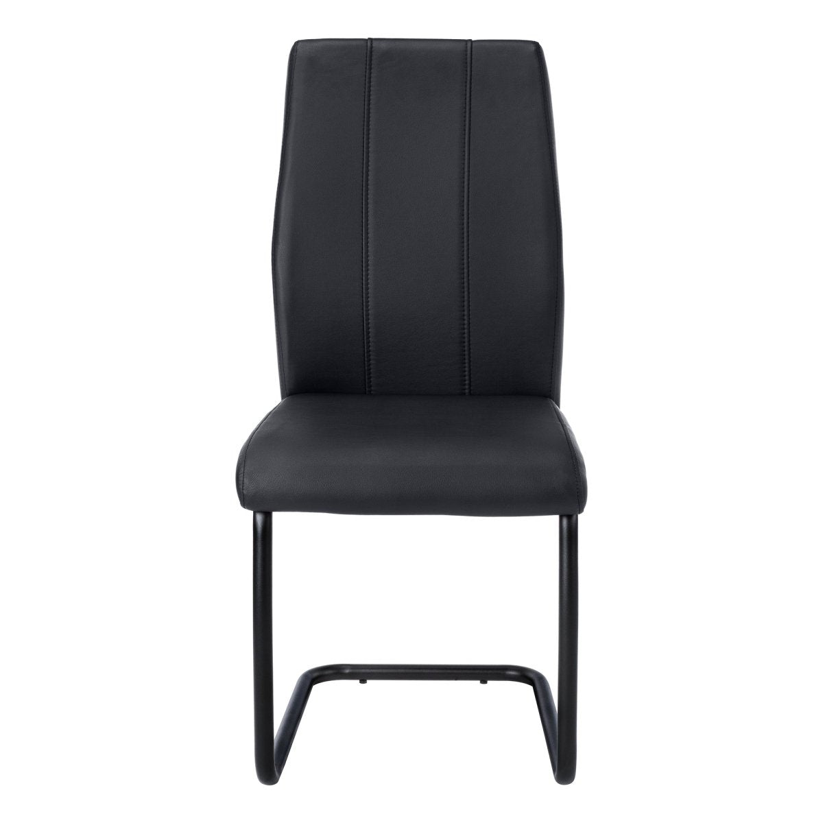 Black Upholstered Contemporary dining chair (set of two) - Rustic Furniture Outlet