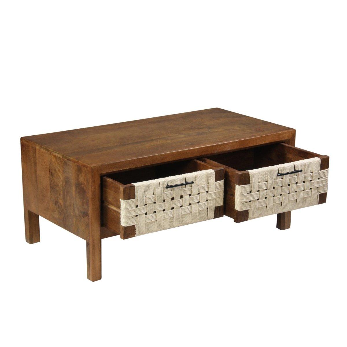Butler Choco Mango Wood Coffee Table - Rustic Furniture Outlet