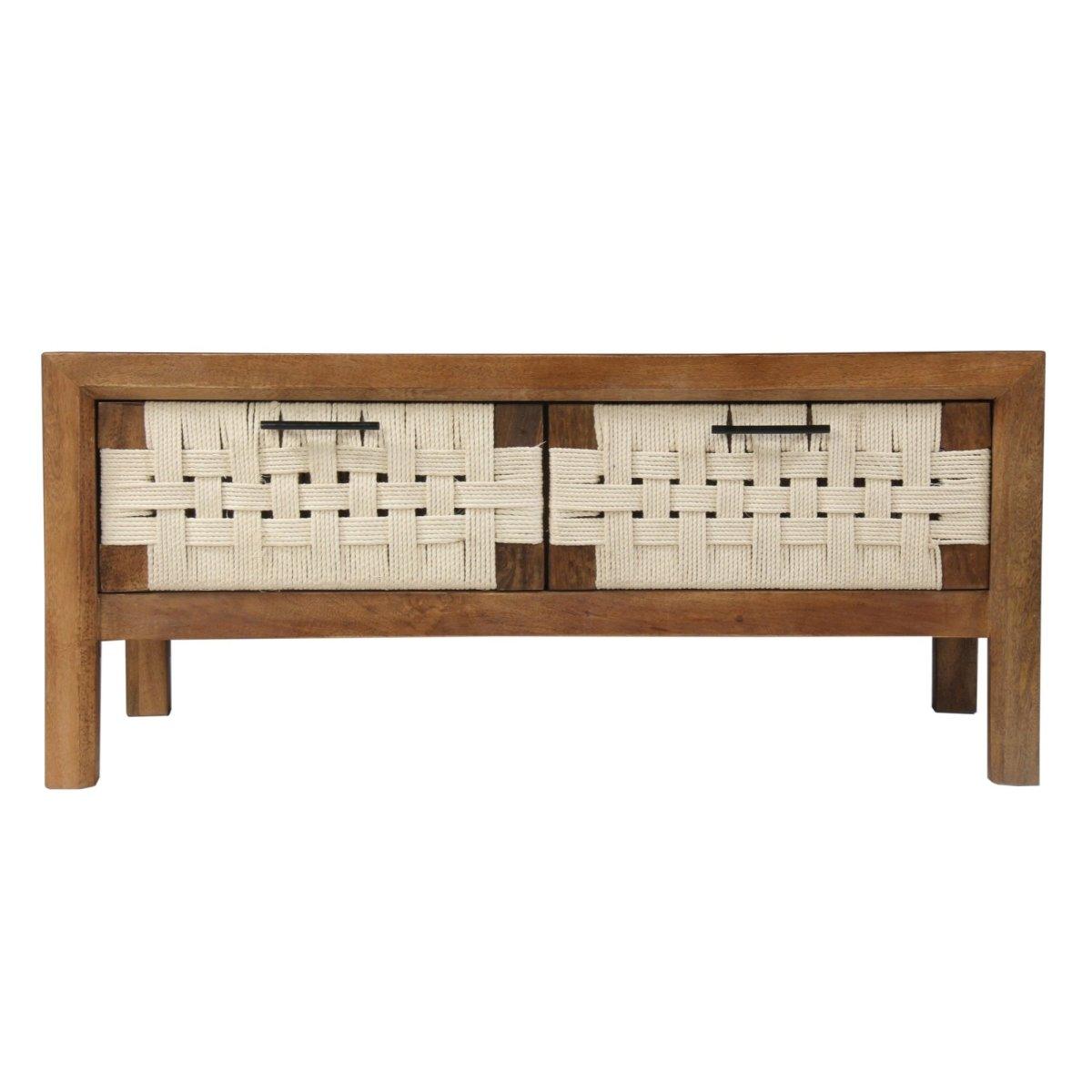 Butler Choco Mango Wood Coffee Table - Rustic Furniture Outlet