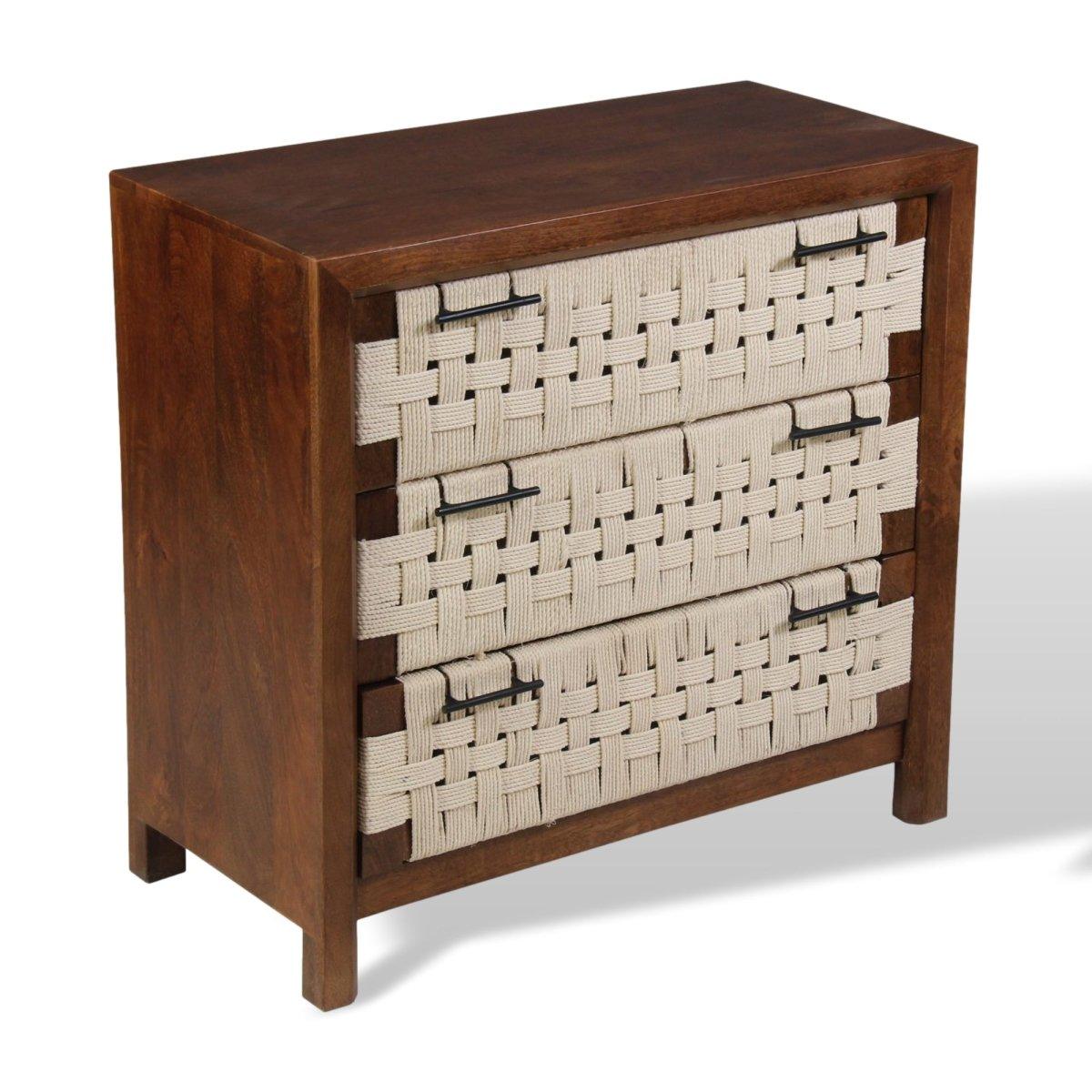 Commode en bois de manguier Butler Choco - Rustic Furniture Outlet