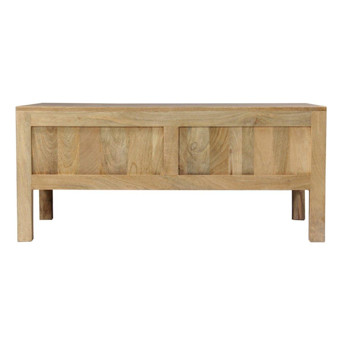Table basse en bois de manguier naturel Butler - Rustic Furniture Outlet