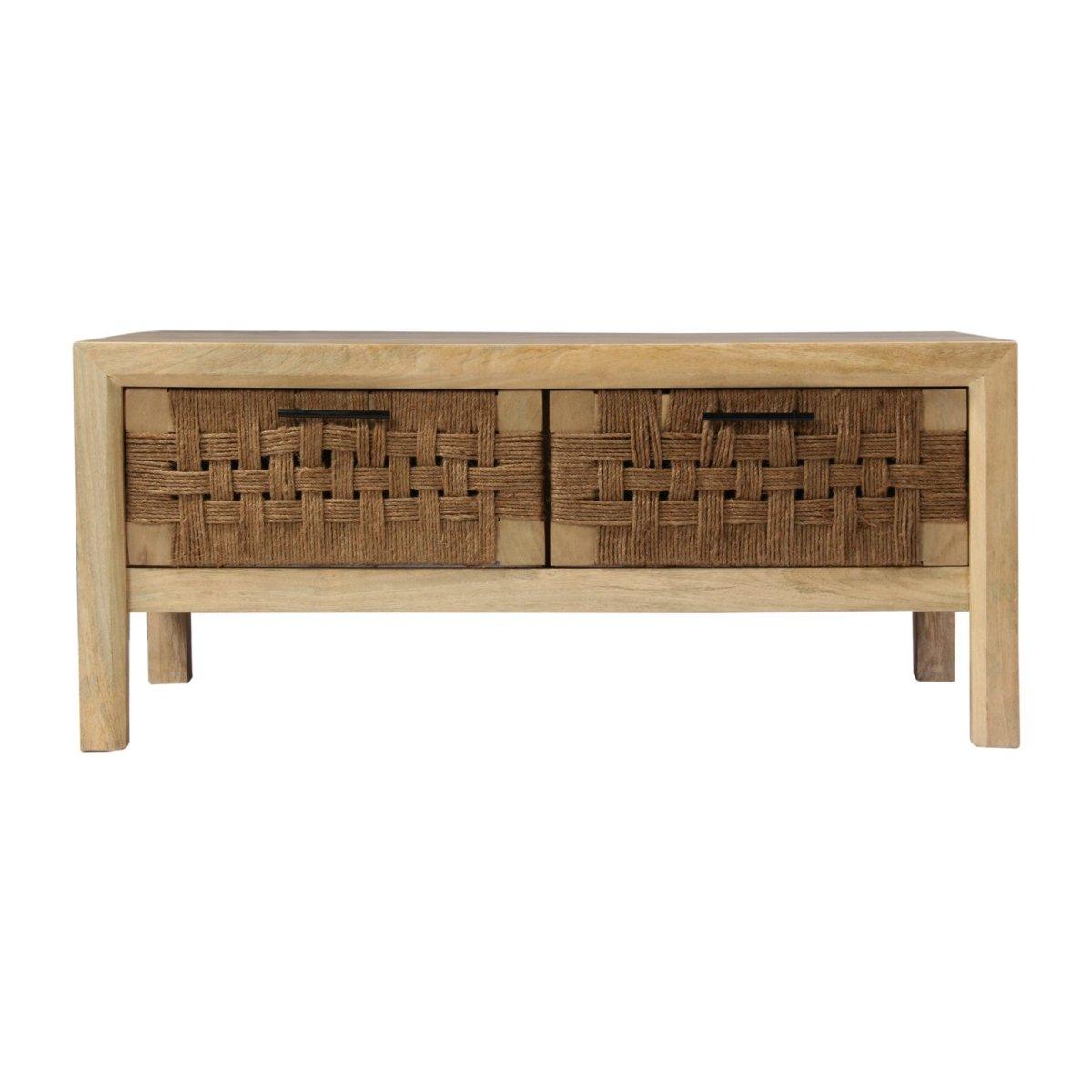 Butler Natural Mango Wood Coffee Table - Rustic Furniture Outlet