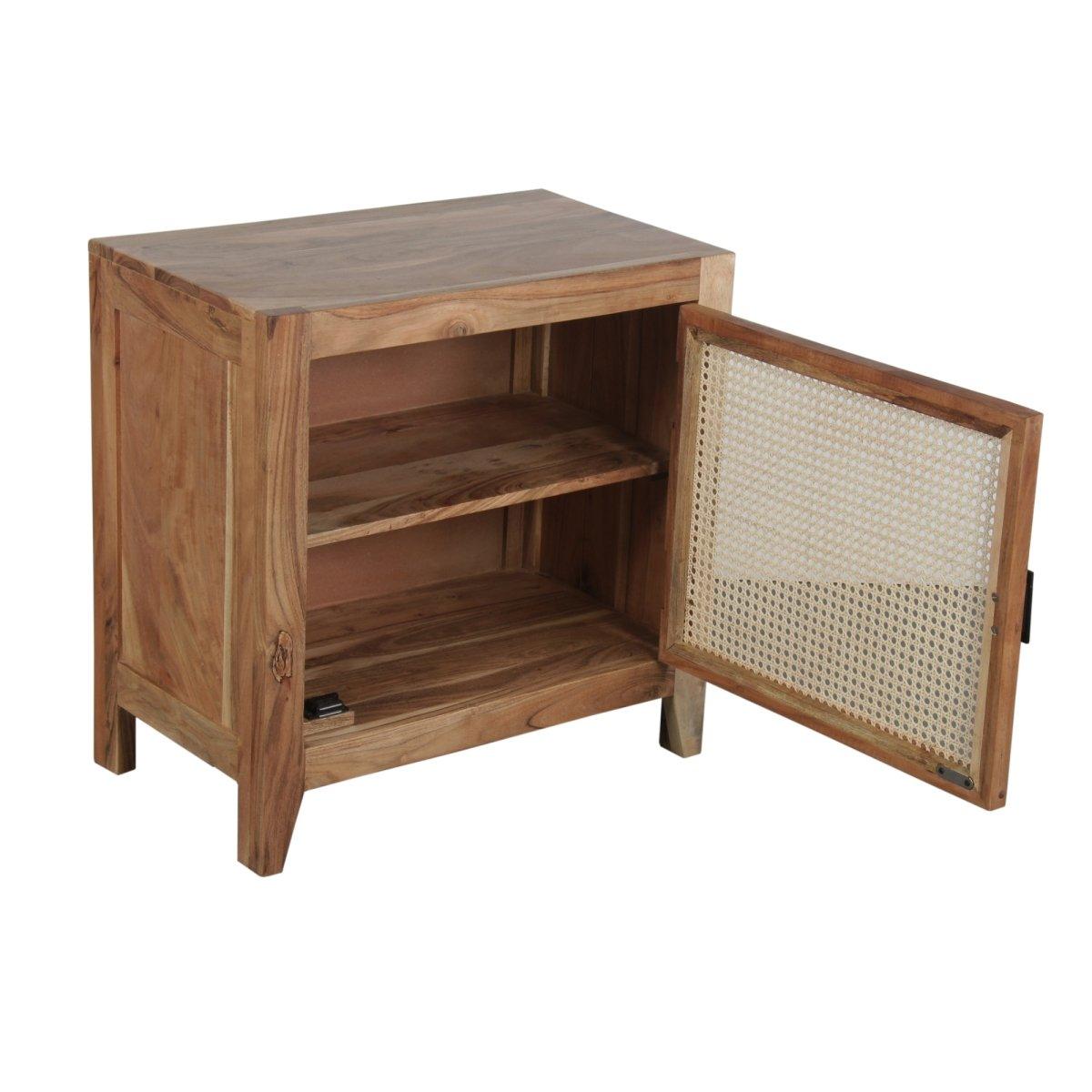 Carmen Cane Nightstand - Rustic Furniture Outlet