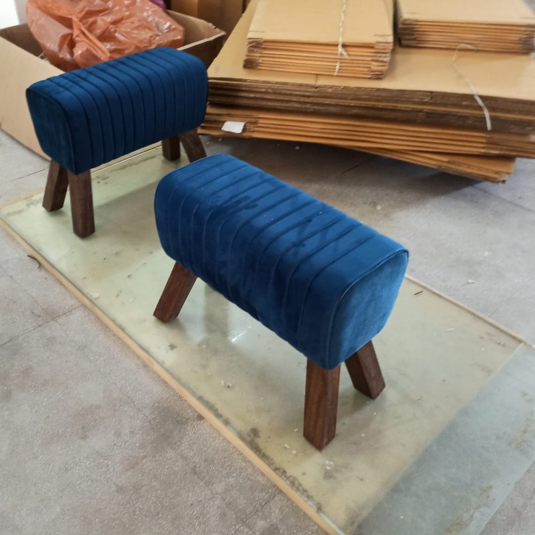 Celadon 27 inch blue Bench - Rustic Furniture Outlet