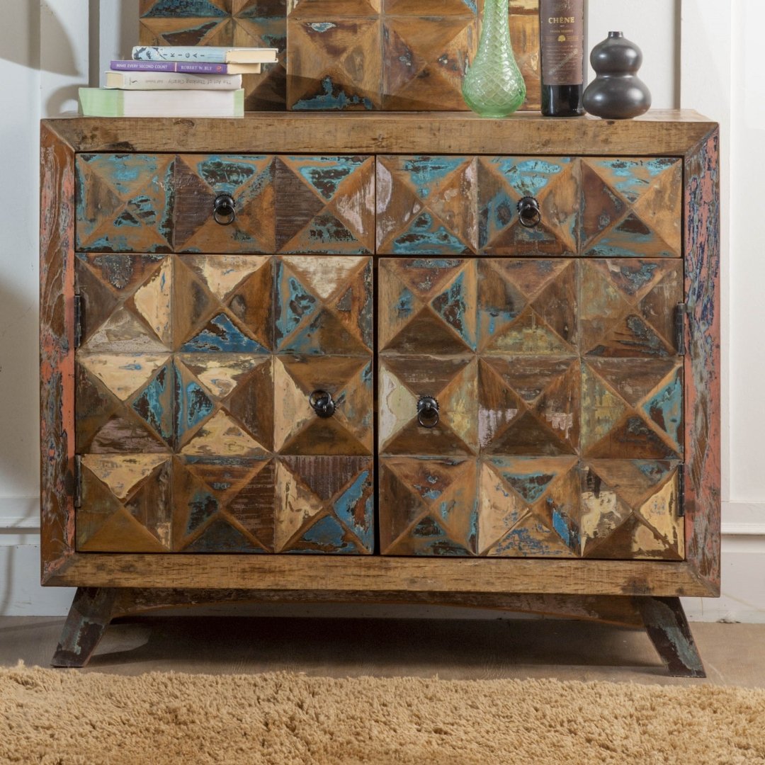 Coastal buffet 2 door cabinet - Rustic Furniture Outlet