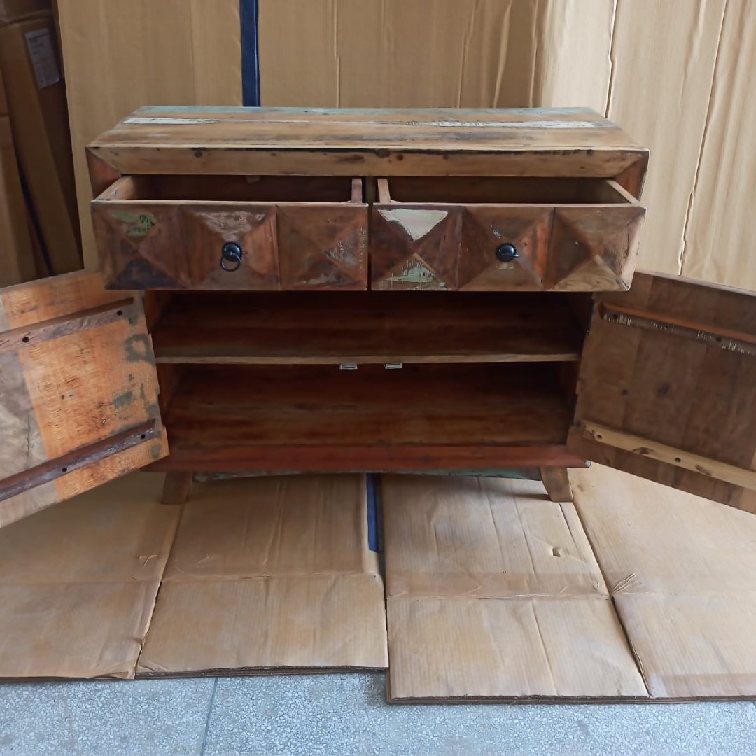 Coastal buffet 2 door cabinet - Rustic Furniture Outlet