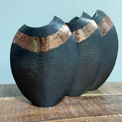 Darco Copper Vases (Set of 3) - Rustic Furniture Outlet