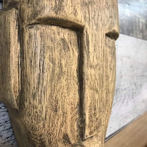 Decorative carved wooden mask - Rustic Furniture Outlet