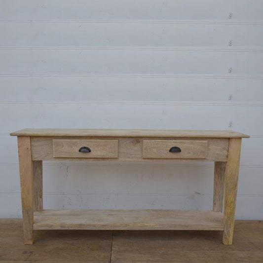 Table console double pour foyer - Rustic Furniture Outlet
