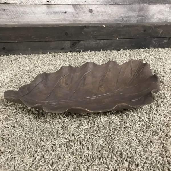 Fancy Leaf Plate Suar Wood - Rustic Furniture Outlet