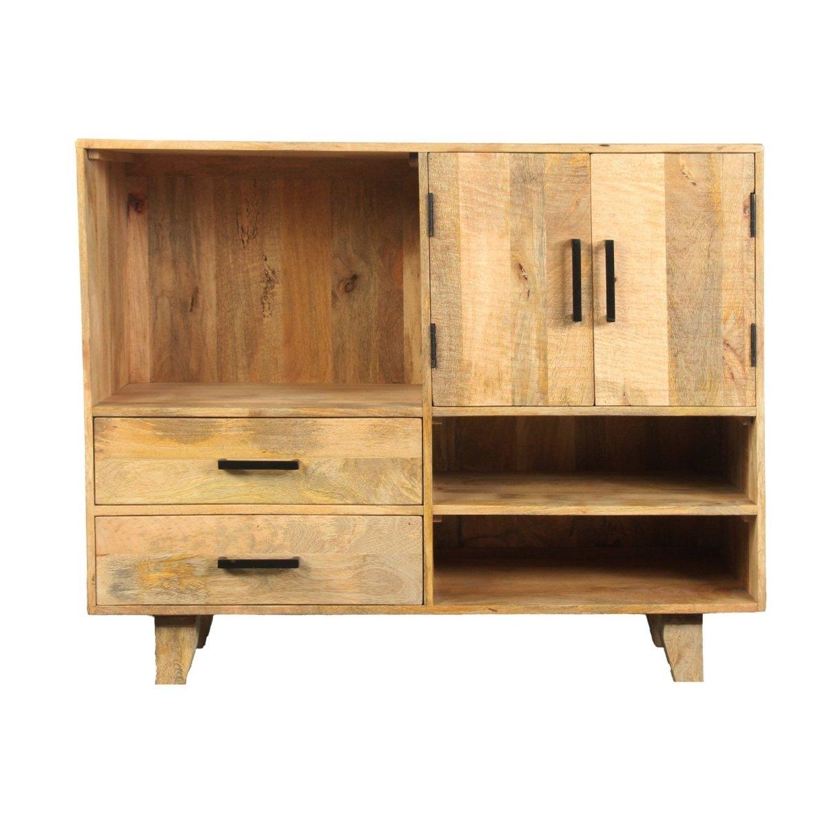 Présentoir en bois de manguier de ferme - Outlet de meubles rustiques