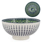 Green Mandala kiri Porcelain 8 inch Diameter Bowl - Rustic Furniture Outlet