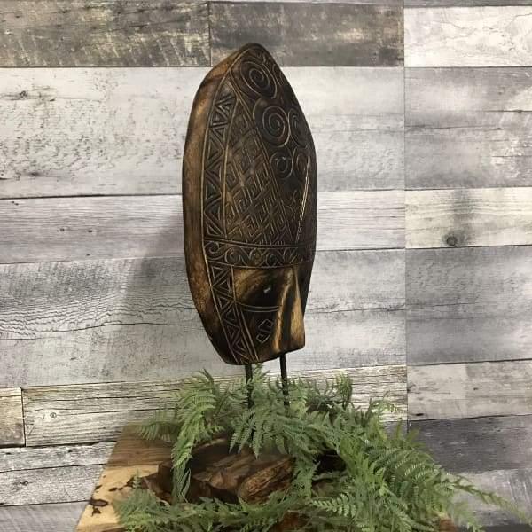 Handicraft Deco Stand Mask L - Rustic Furniture Outlet