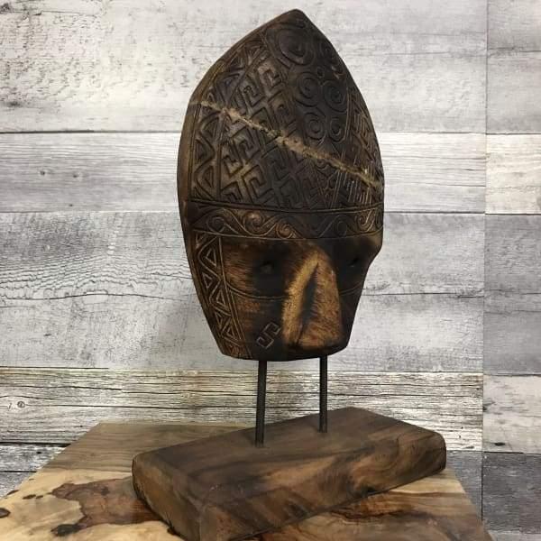 Handicraft Deco Stand Mask S - Rustic Furniture Outlet