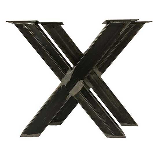 Industrial metal chunky X legs - Rustic Furniture Outlet