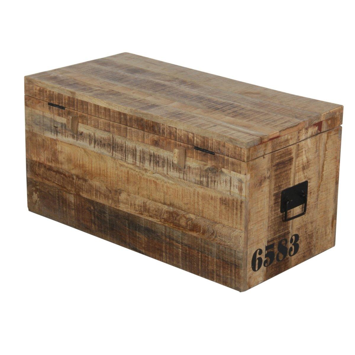 Industrial Storage Blanket Box Trunk - Rustic Furniture Outlet