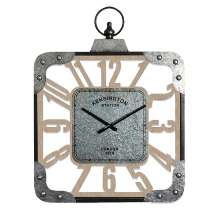Kensington Station Wall Clock - Rustic Furniture Outlet