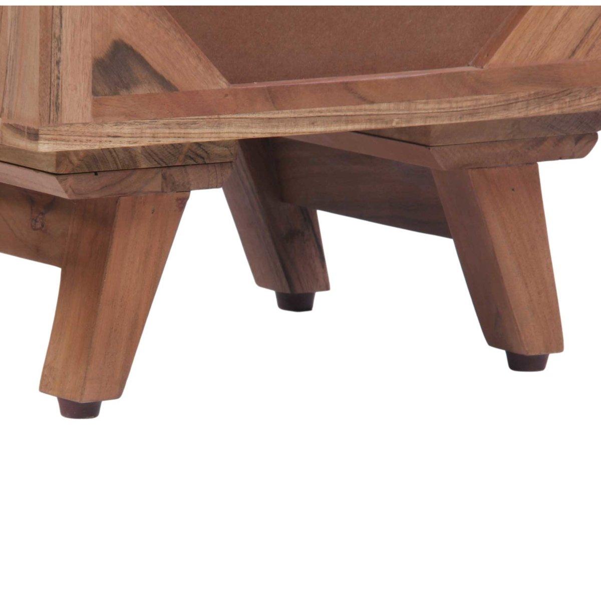 Kenya Acacia wood Nightstand - Rustic Furniture Outlet