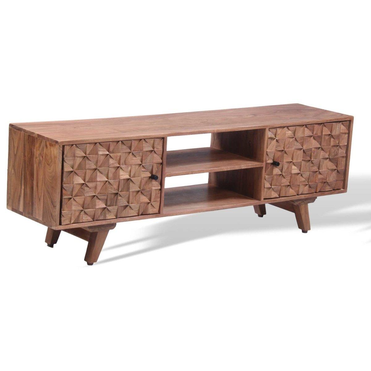 Kenya Acacia wood TV Stand - Rustic Furniture Outlet