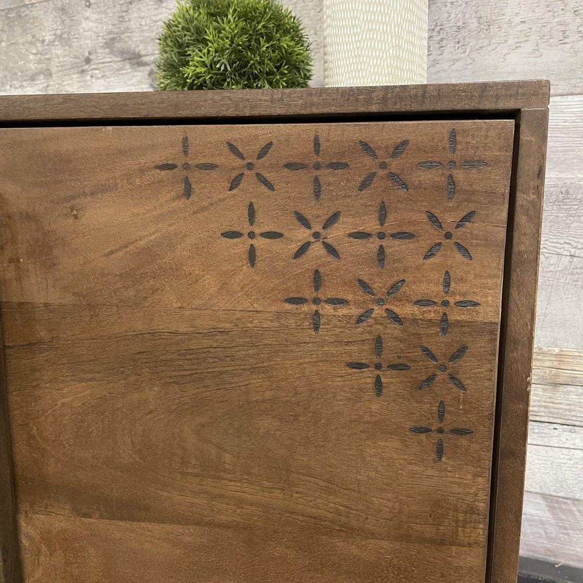 Knox Mango Wood 2 Door Buffet - Rustic Furniture Outlet