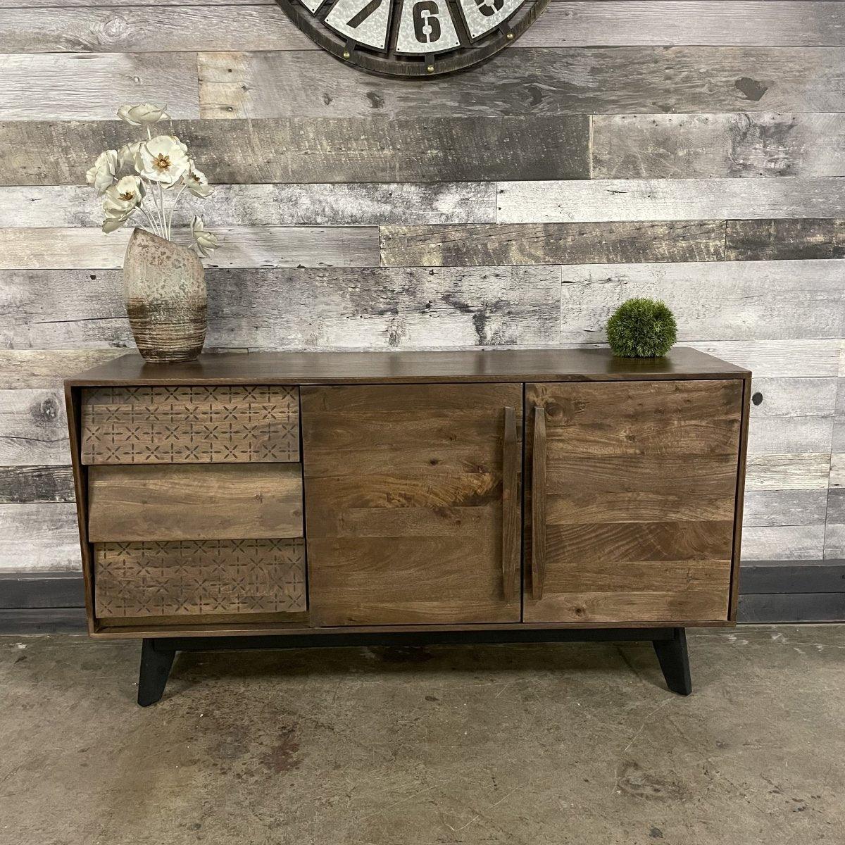 Knox Mango Wood Buffet - Rustic Furniture Outlet