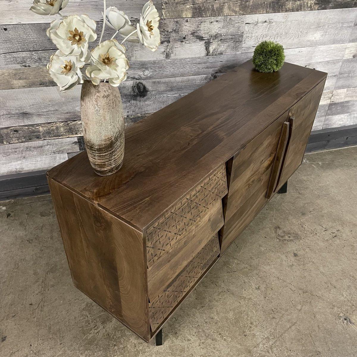 Knox Mango Wood Buffet - Rustic Furniture Outlet