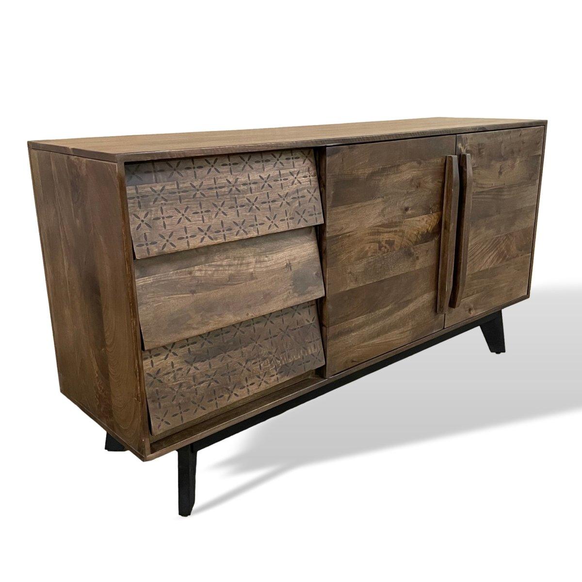 Knox Mango Wood Buffet - Rustic Furniture Outlet