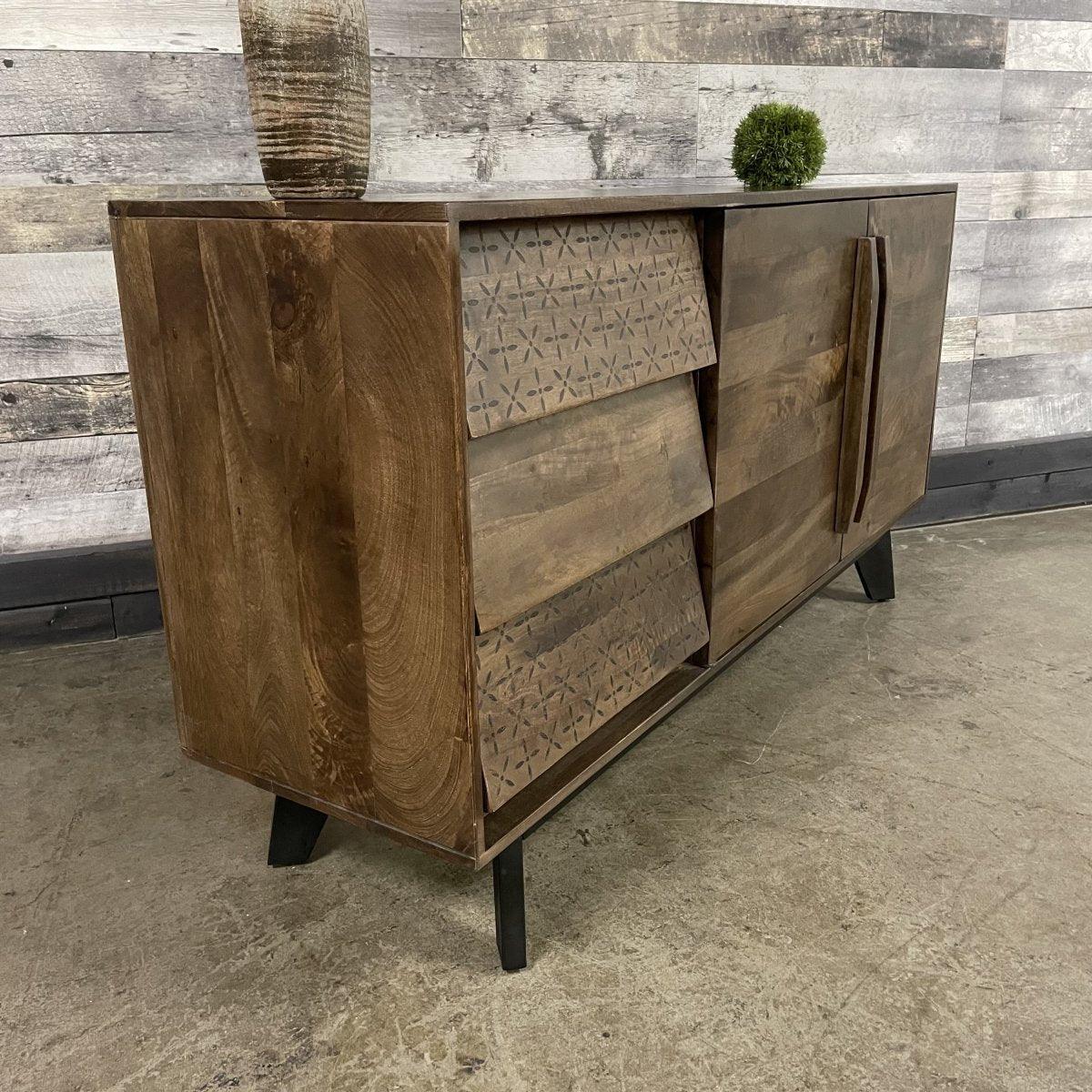 Knox Mango Wood Buffet - Rustic Furniture Outlet