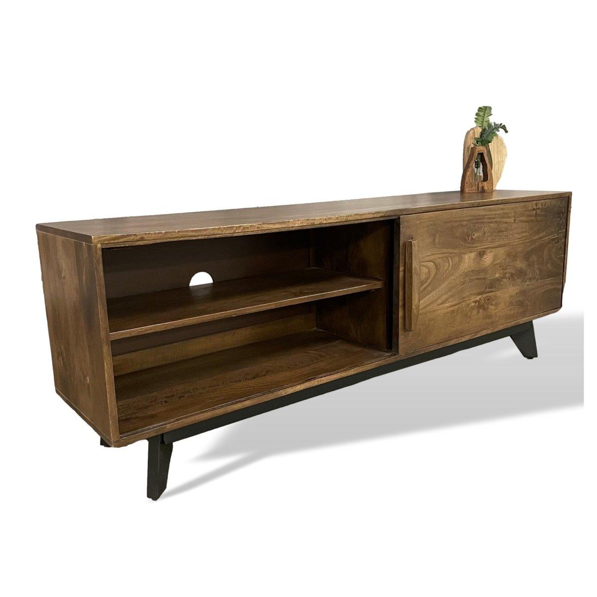 Meuble TV en bois de manguier Knox - Outlet de meubles rustiques