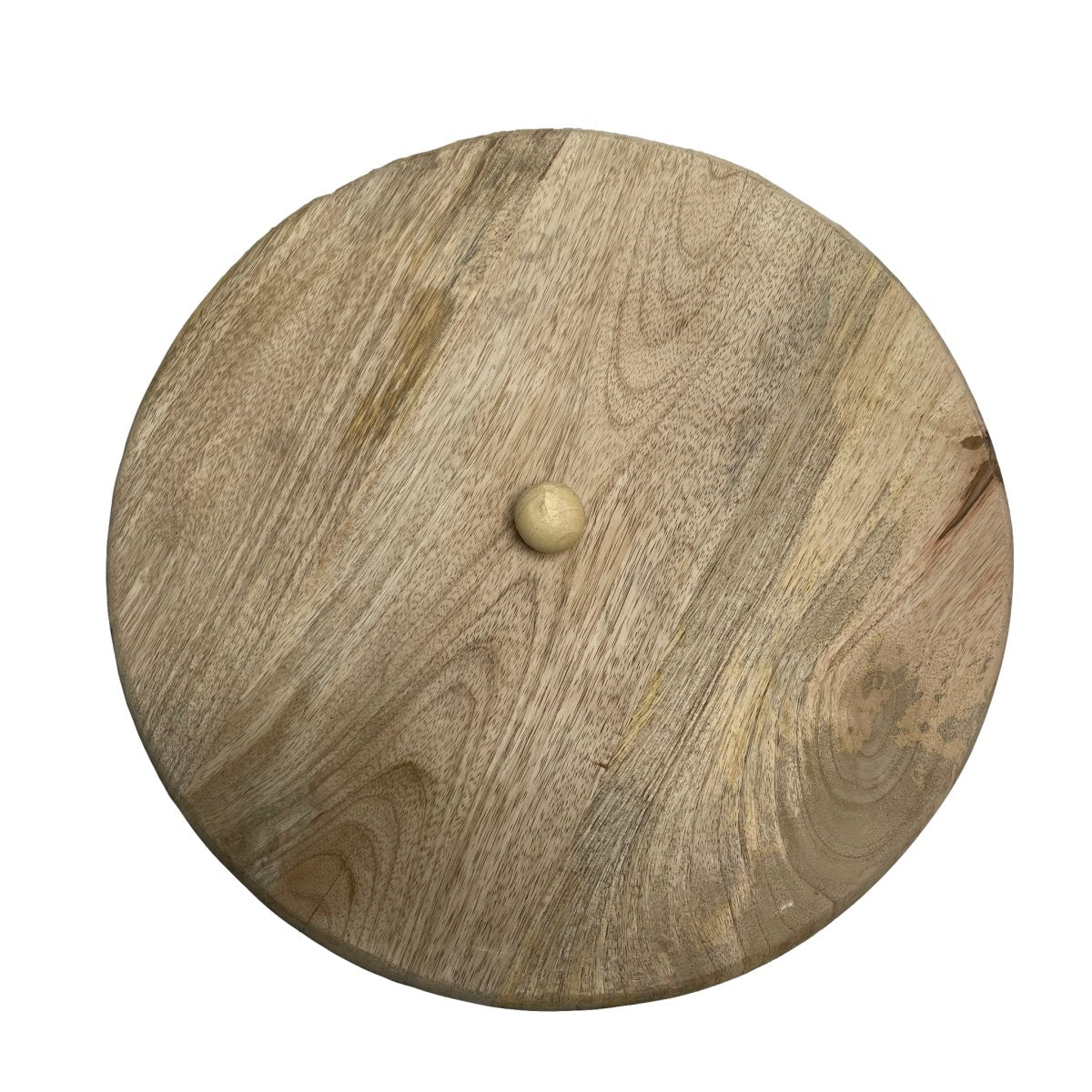 Grand panier en rotin avec couvercle en bois de manguier - Rustic Furniture Outlet