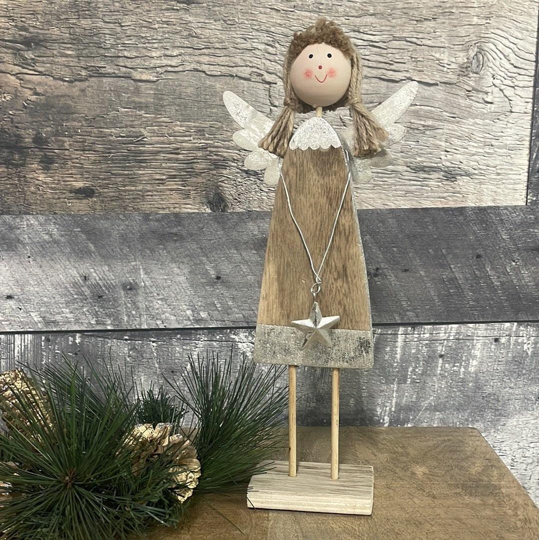 Grand ange en bois - Rustic Furniture Outlet
