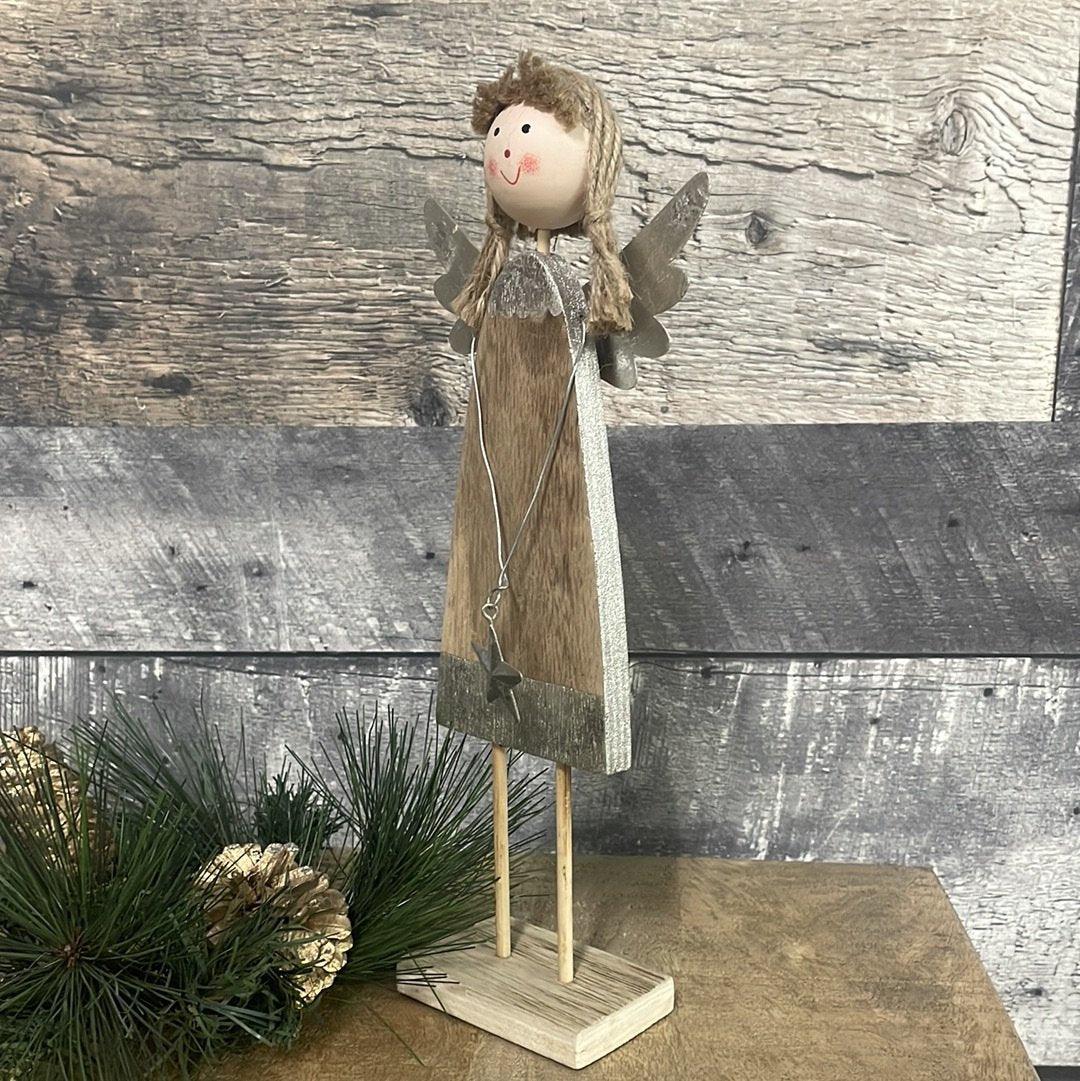 Grand ange en bois - Rustic Furniture Outlet