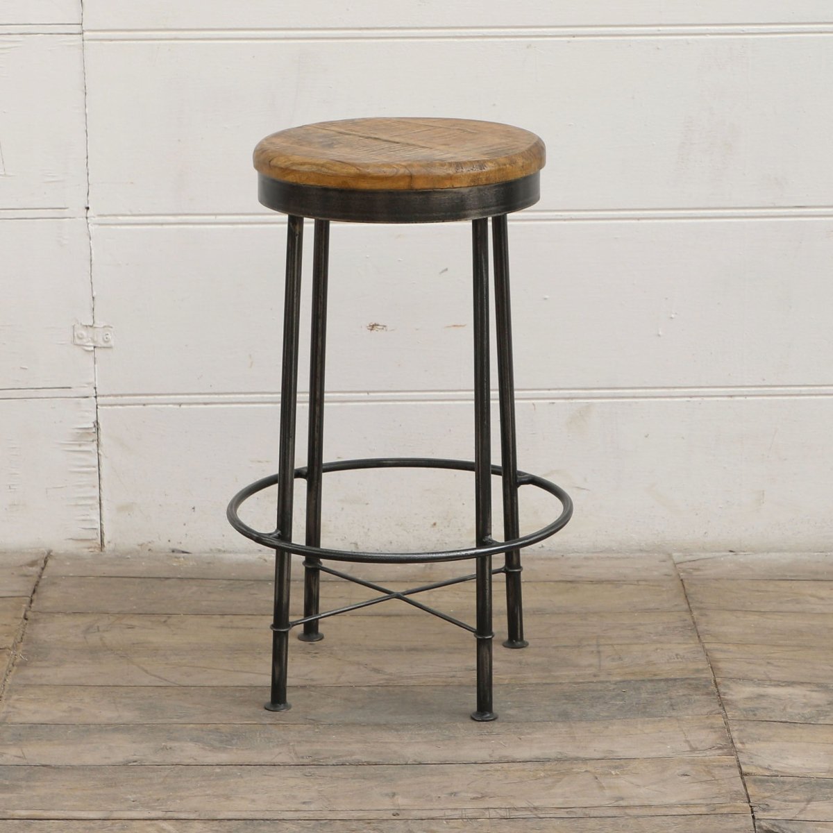 Loca Industrial Counter Stool - Rustic Furniture Outlet