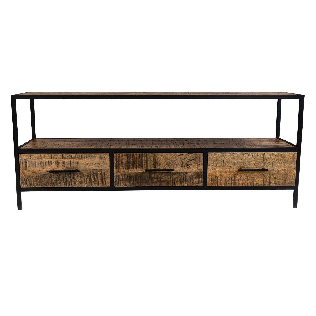 Meuble TV en bois de manguier Madone - Rustic Furniture Outlet