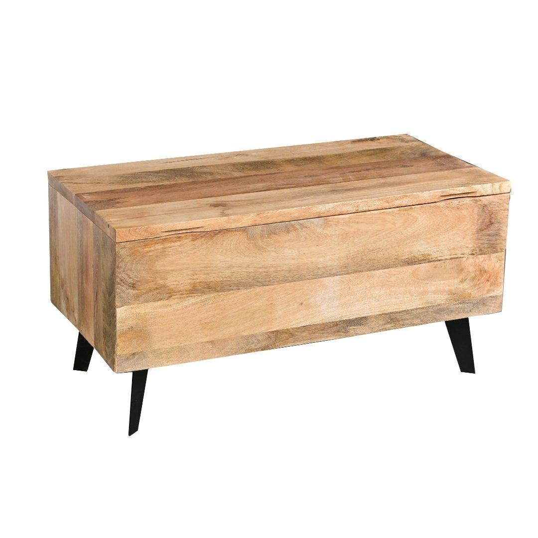 Coffre de rangement en bois de manguier - Rustic Furniture Outlet