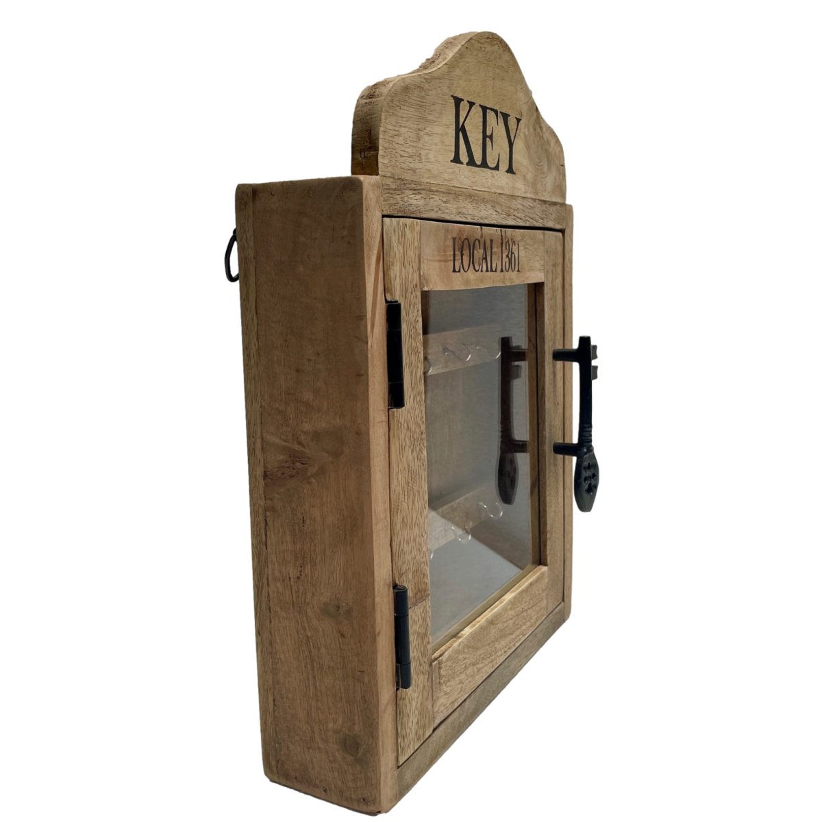 Mango wood Wall key Storage Box - Rustic Furniture Outlet