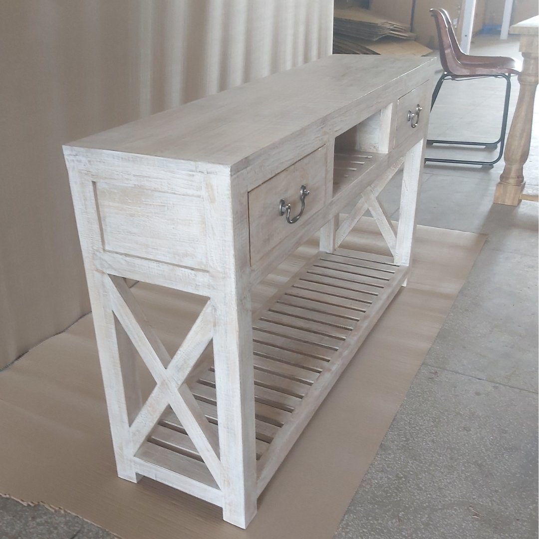 Table console en bois de manguier Marcy - Rustic Furniture Outlet
