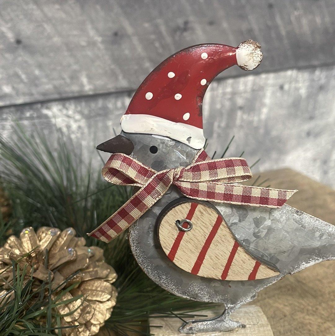 Metal holiday bird - Rustic Furniture Outlet
