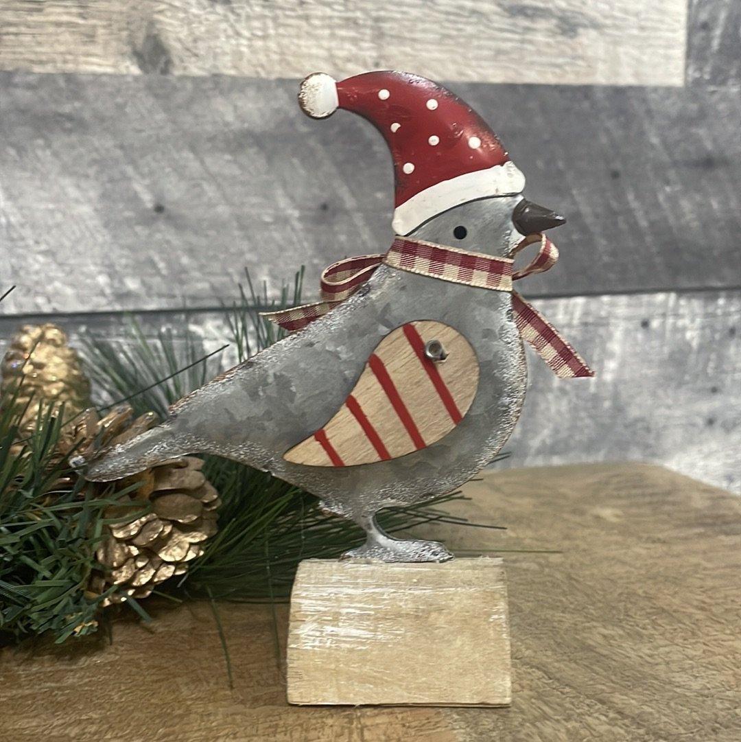 Metal holiday bird - Rustic Furniture Outlet