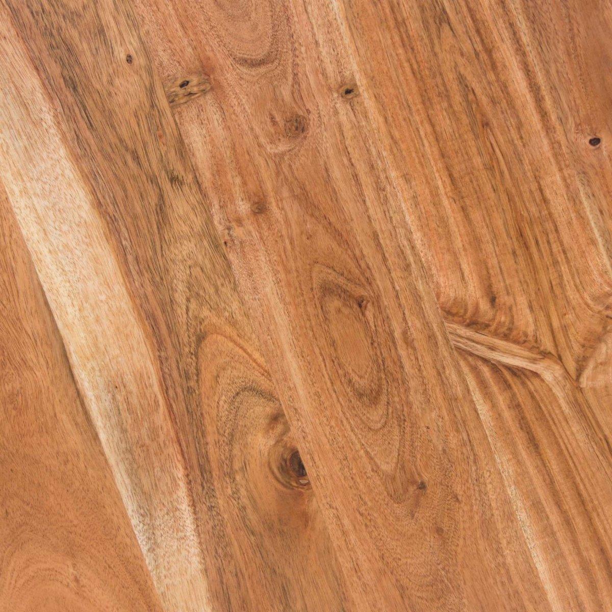 Natural Acacia wood Diamond Coffee Table - Rustic Furniture Outlet