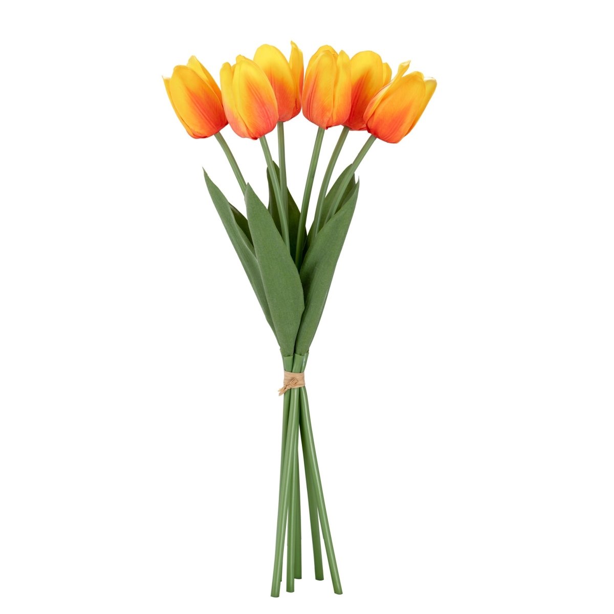 Orange Tulip 6 Stem Bouquet - Rustic Furniture Outlet