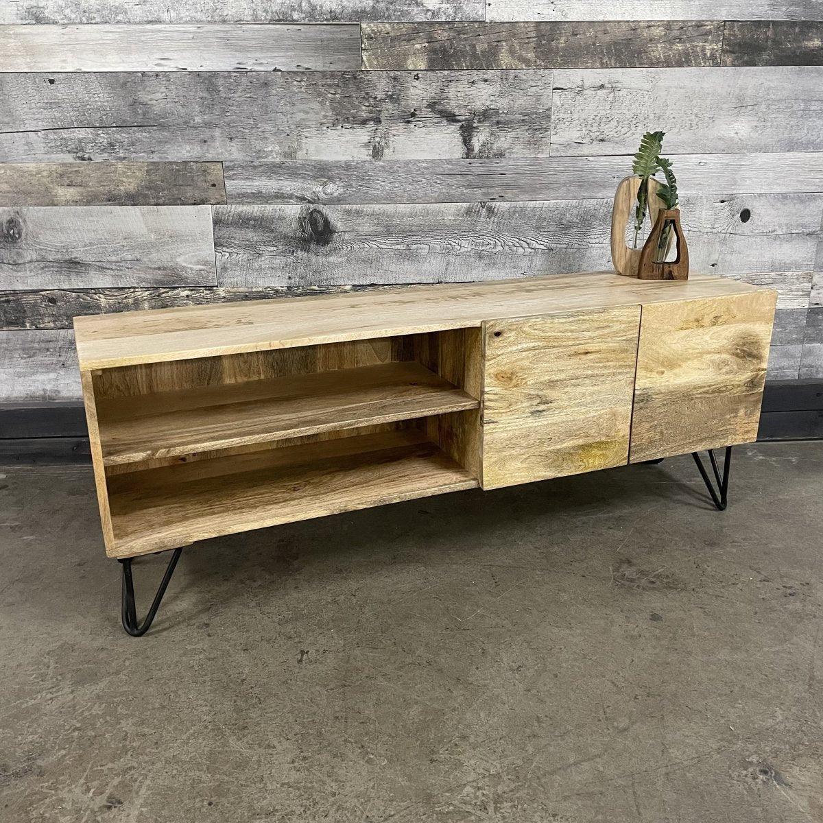 Ostro Mango Wood TV Stand - Rustic Furniture Outlet