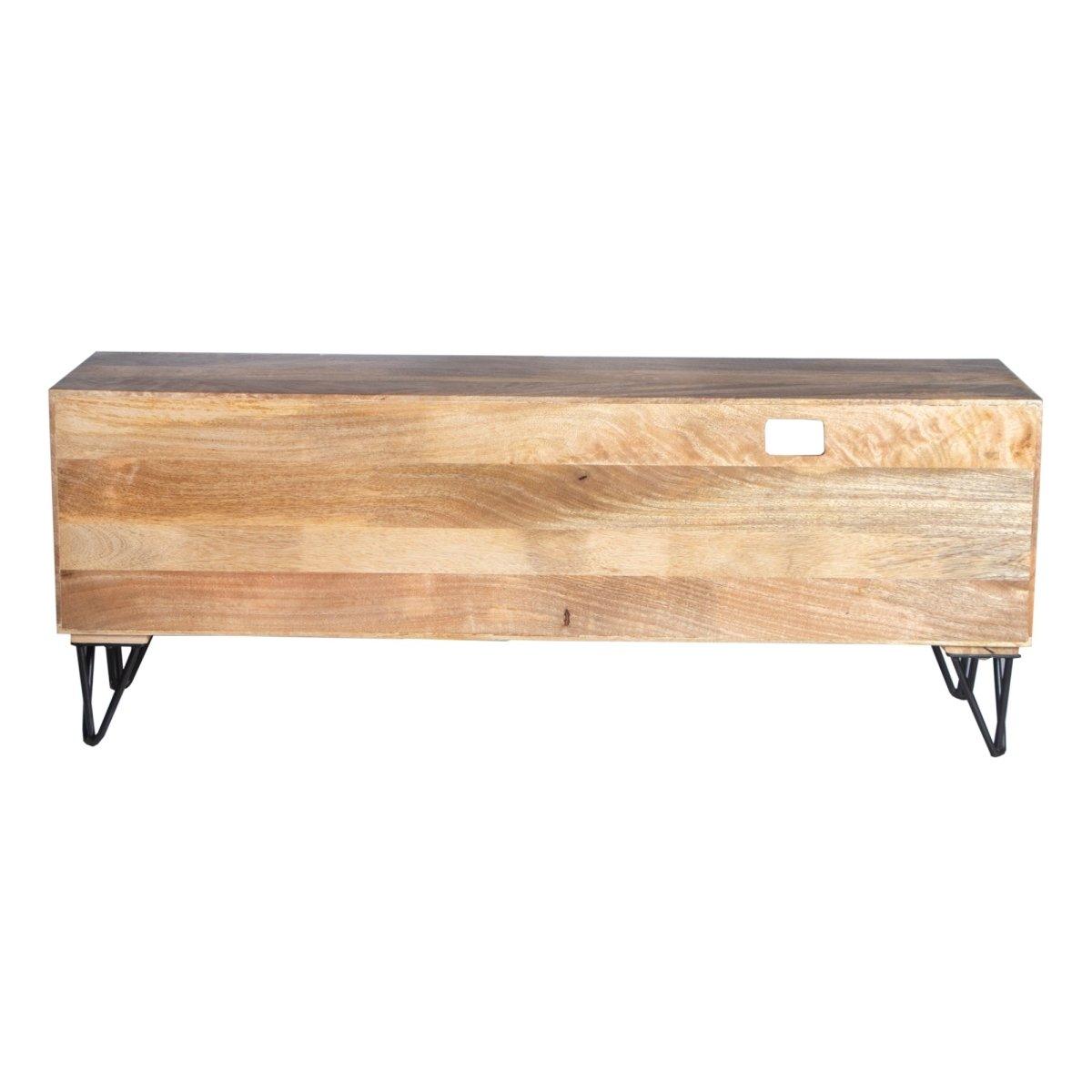 Ostro Mango Wood TV Stand - Rustic Furniture Outlet