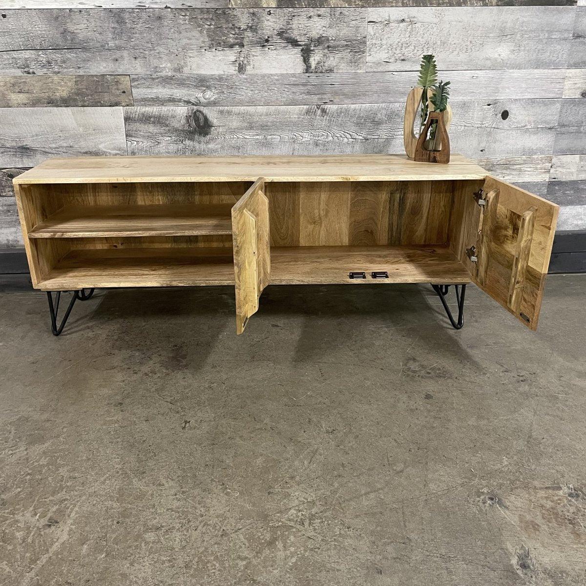 Ostro Mango Wood TV Stand - Rustic Furniture Outlet