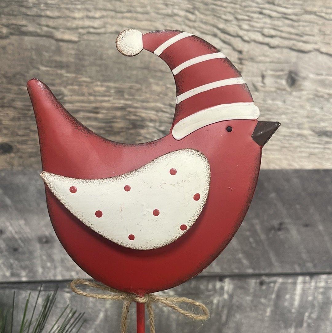 Red Cardinal with bells - Rustic Furniture Outlet