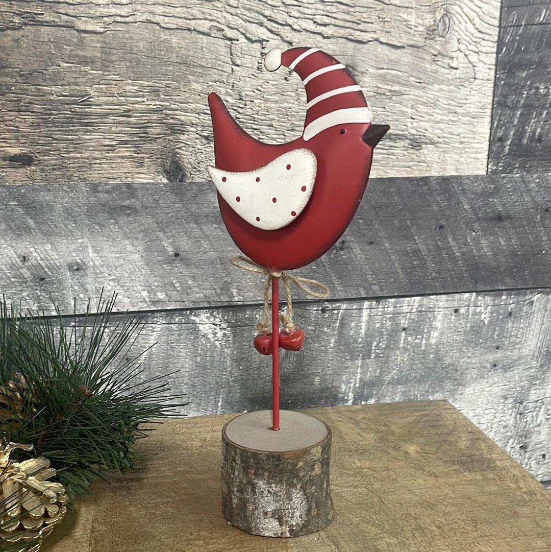 Red Cardinal with bells - Rustic Furniture Outlet